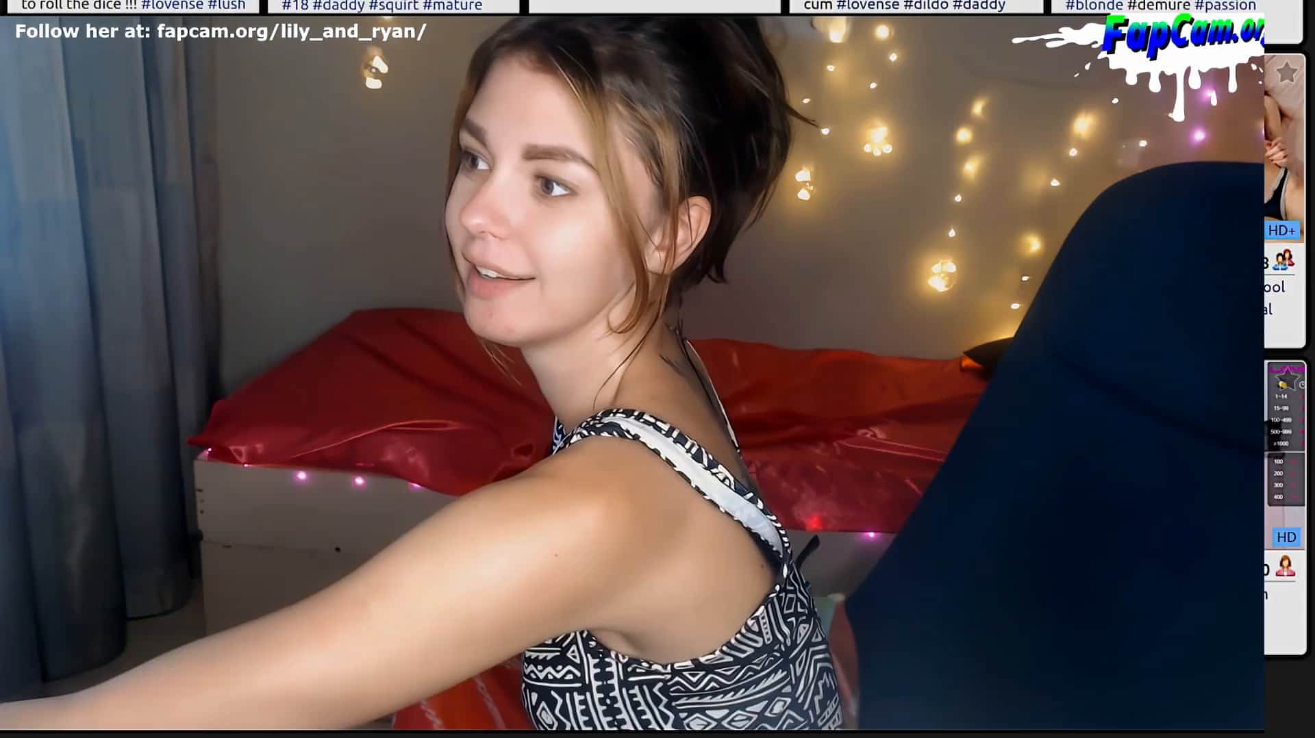 Beautiful college girl gets facefucked and doggystyled on webcam