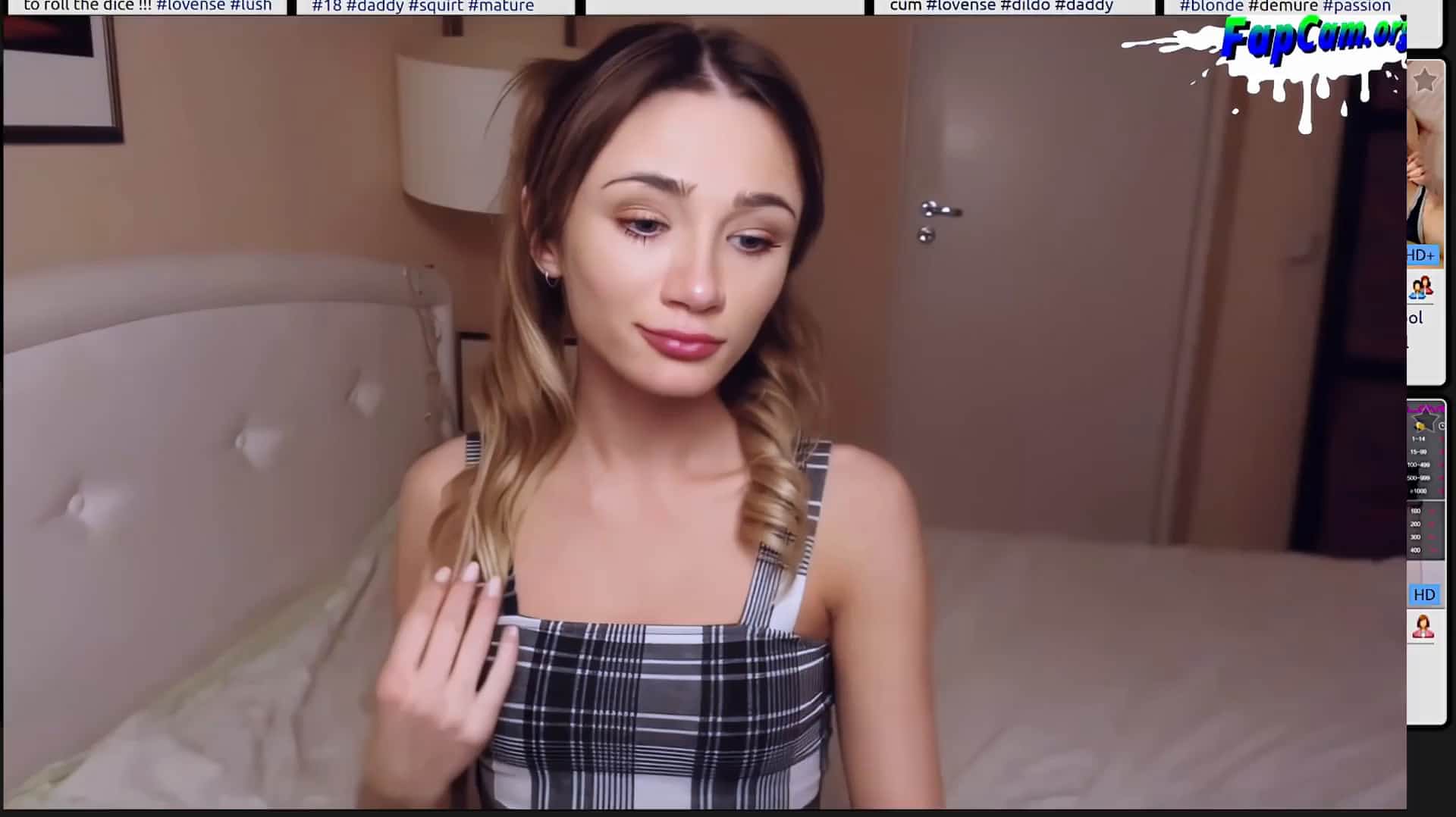 Sweet skinny russian amateur teen stripping and moaning on webcam